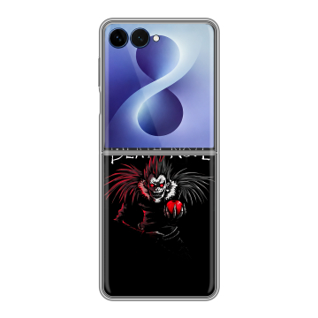 Пластиковый чехол на Samsung Galaxy Z Flip 8 с принтом Death note Тетрадь смерти Пластиковый чехол на Samsung Galaxy Z Flip 8 с принтом Death note Тетрадь смерти