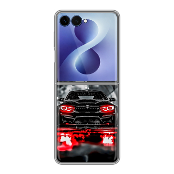Пластиковый чехол на Samsung Galaxy Z Flip 8 с принтом BMW БМВ Пластиковый чехол на Samsung Galaxy Z Flip 8 с принтом BMW БМВ