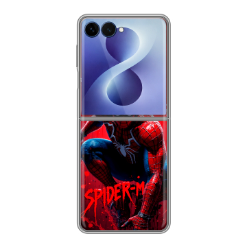 Пластиковый чехол на Samsung Galaxy Z Flip 8 с принтом Spiderman Человек паук Пластиковый чехол на Samsung Galaxy Z Flip 8 с принтом Spiderman Человек паук