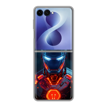 Пластиковый чехол на Samsung Galaxy Z Flip 8 с принтом IronMan Железный человек Пластиковый чехол на Samsung Galaxy Z Flip 8 с принтом IronMan Железный человек