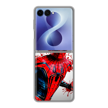 Пластиковый чехол на Samsung Galaxy Z Flip 8 с принтом Spiderman Человек паук