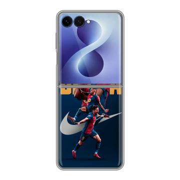Пластиковый чехол на Samsung Galaxy Z Flip 8 с принтом Барселона Barca Yamal 