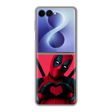 Пластиковый чехол на Samsung Galaxy Z Flip 8 с принтом Дедпул Deadpool Пластиковый чехол на Samsung Galaxy Z Flip 8 с принтом Дедпул Deadpool