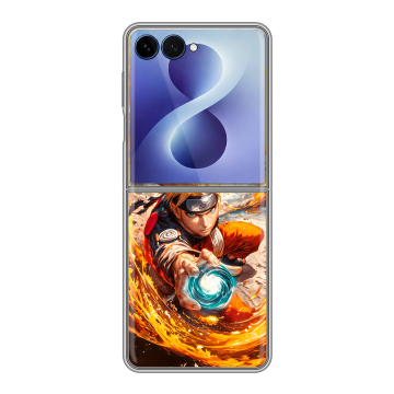 Пластиковый чехол на Samsung Galaxy Z Flip 8 с принтом Аниме Наруто Naruto