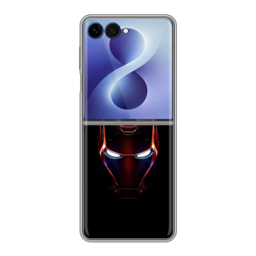 Пластиковый чехол на Samsung Galaxy Z Flip 8 с принтом IronMan Железный человек