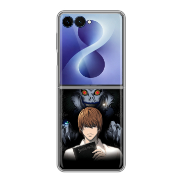 Пластиковый чехол на Samsung Galaxy Z Flip 8 с принтом Death note Тетрадь смерти