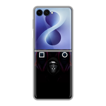 Пластиковый чехол на Samsung Galaxy Z Flip 8 с принтом Игра Кальмара