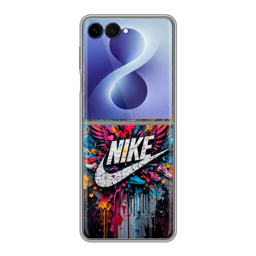 Пластиковый чехол на Samsung Galaxy Z Flip 8 с принтом Nike Найк Пластиковый чехол на Samsung Galaxy Z Flip 8 с принтом Nike Найк