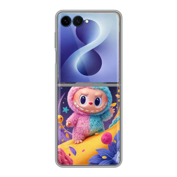 Пластиковый чехол на Samsung Galaxy Z Flip 8 с принтом Labubu Лабубу Пластиковый чехол на Samsung Galaxy Z Flip 8 с принтом Labubu Лабубу
