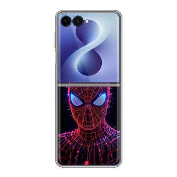 Пластиковый чехол на Samsung Galaxy Z Flip 8 с принтом Spiderman Человек паук