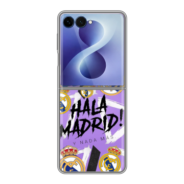 Пластиковый чехол на Samsung Galaxy Z Flip 8 с принтом Real Madrid Реал Мадрид