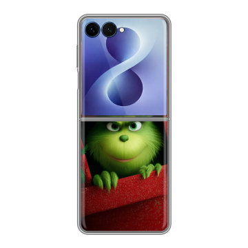 Пластиковый чехол на Samsung Galaxy Z Flip 8 с принтом Новый год