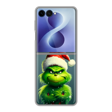 Пластиковый чехол на Samsung Galaxy Z Flip 8 с принтом Новый год Пластиковый чехол на Samsung Galaxy Z Flip 8 с принтом Новый год