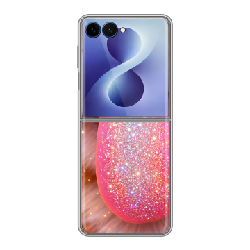 Пластиковый чехол на Samsung Galaxy Z Flip 8 с принтом для девочек