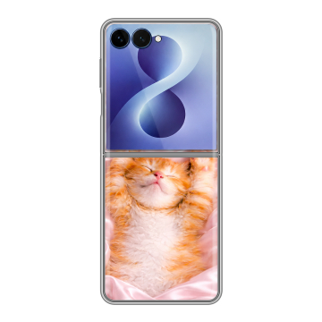 Пластиковый чехол на Samsung Galaxy Z Flip 8 с принтом женский