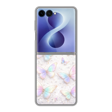 Пластиковый чехол на Samsung Galaxy Z Flip 8 с принтом женский