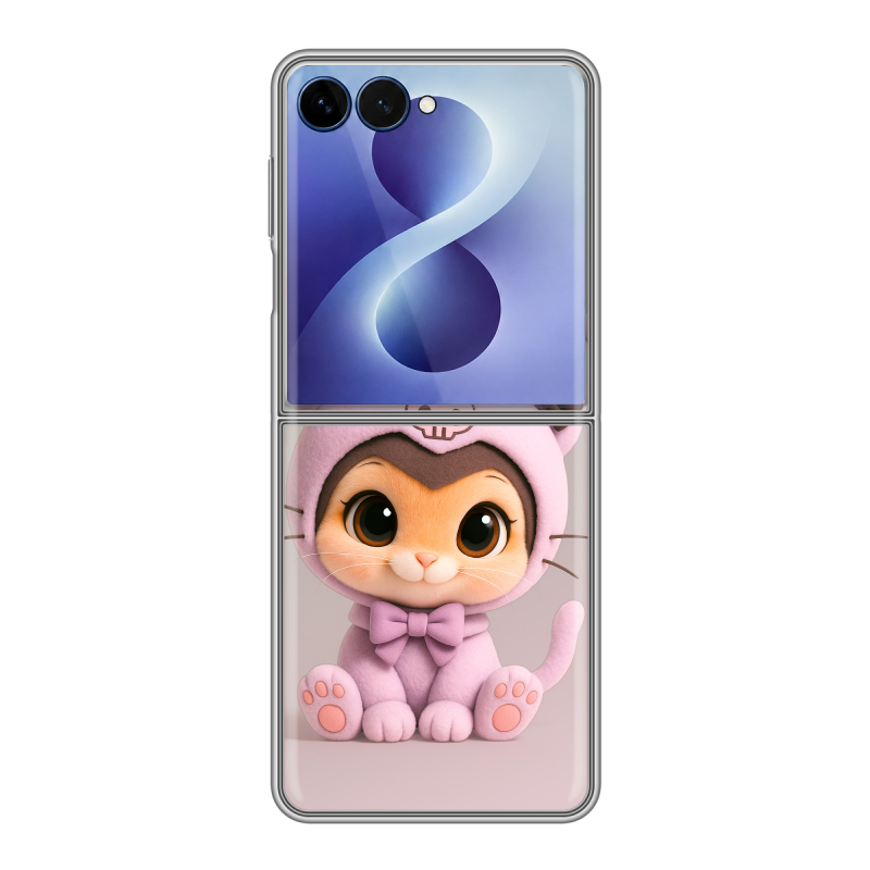 Пластиковый чехол на Samsung Galaxy Z Flip 8 с принтом Куроми Kuromi Пластиковый чехол на Samsung Galaxy Z Flip 8 с принтом Куроми Kuromi
