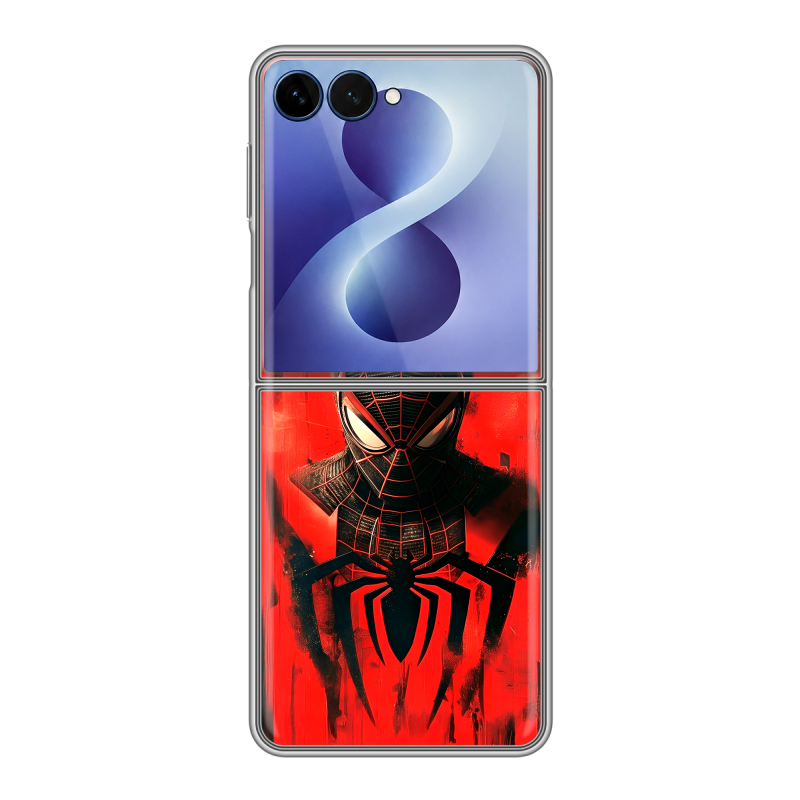 Пластиковый чехол на Samsung Galaxy Z Flip 8 с принтом человек паук spiderman Пластиковый чехол на Samsung Galaxy Z Flip 8 с принтом человек паук spiderman