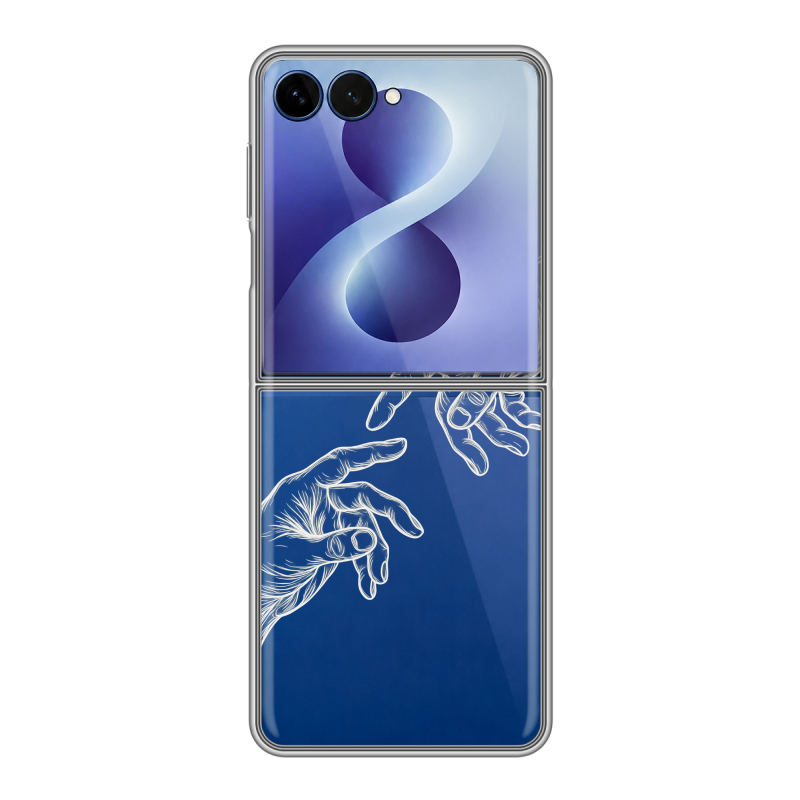 Пластиковый чехол на Samsung Galaxy Z Flip 8 с принтом Сотворение мира Пластиковый чехол на Samsung Galaxy Z Flip 8 с принтом Сотворение мира