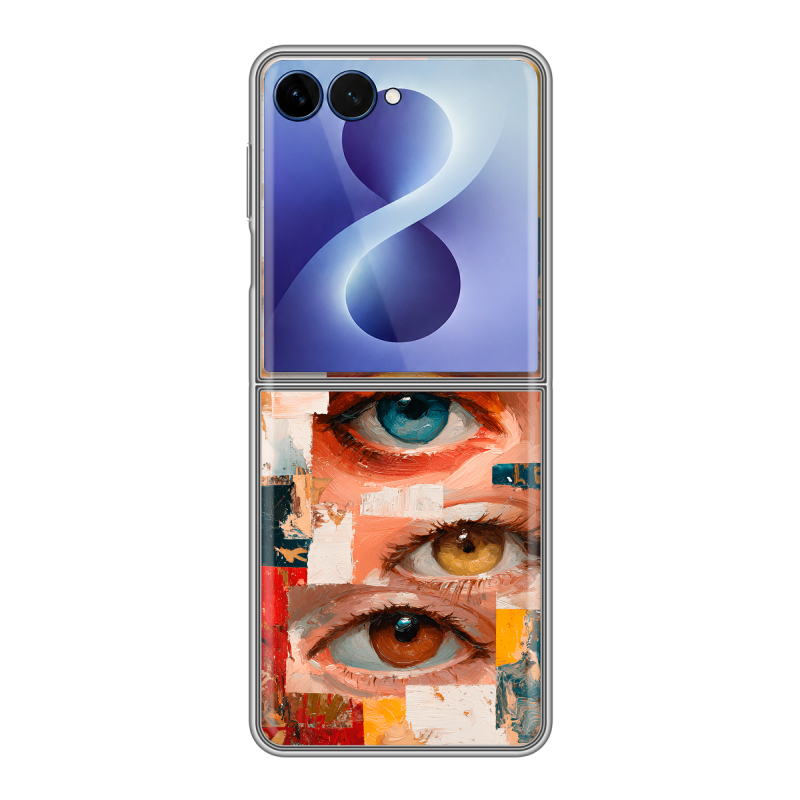 Пластиковый чехол на Samsung Galaxy Z Flip 8 с принтом Модный принт Пластиковый чехол на Samsung Galaxy Z Flip 8 с принтом Модный принт