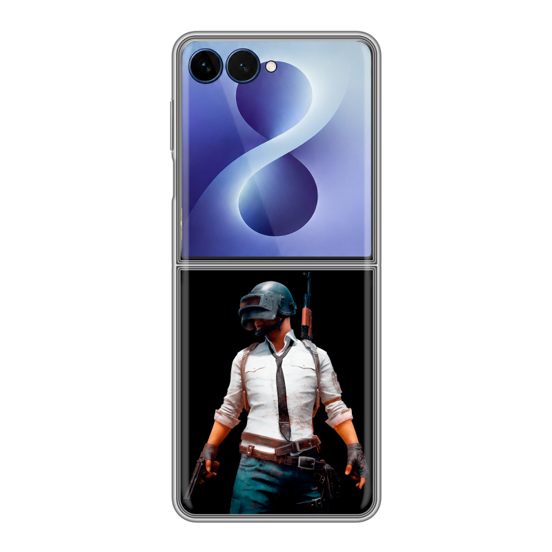Пластиковый чехол на Samsung Galaxy Z Flip 8 с принтом PUGB ПАГБ Пластиковый чехол на Samsung Galaxy Z Flip 8 с принтом PUGB ПАГБ
