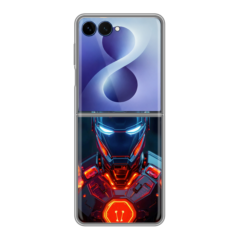 Пластиковый чехол на Samsung Galaxy Z Flip 8 с принтом IronMan Железный человек Пластиковый чехол на Samsung Galaxy Z Flip 8 с принтом IronMan Железный человек