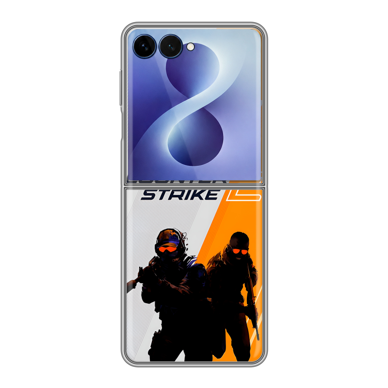 Пластиковый чехол на Samsung Galaxy Z Flip 8 с принтом Counter Strike Пластиковый чехол на Samsung Galaxy Z Flip 8 с принтом Counter Strike