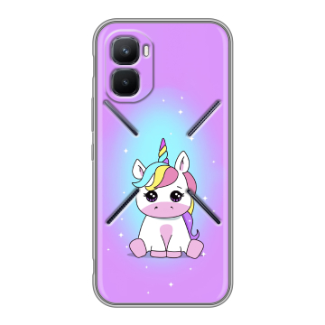 Силиконовый чехол на Infinix GT 50 Pro с принтом Единорог