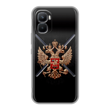 Силиконовый чехол на Infinix GT 50 Pro с принтом Герб России