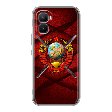 Силиконовый чехол на Infinix GT 50 Pro с принтом Герб СССР