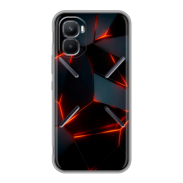 Силиконовый чехол на Infinix GT 50 Pro с принтом Яркие абстракции
