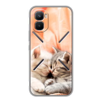 Силиконовый чехол на Infinix GT 50 Pro с принтом Котята