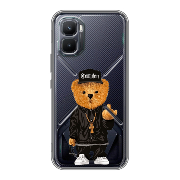 Силиконовый чехол на Infinix GT 50 Pro с принтом Мишка