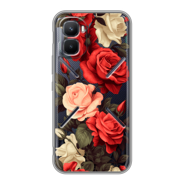 Силиконовый чехол на Infinix GT 50 Pro с принтом Розы