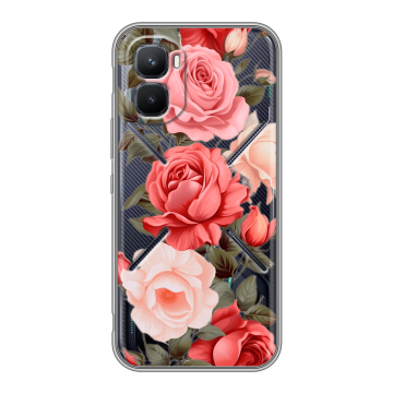 Силиконовый чехол на Infinix GT 50 Pro с принтом Розы