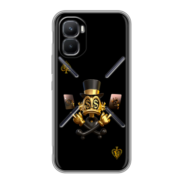 Силиконовый чехол на Infinix GT 50 Pro с принтом Золотой скрудж макдак