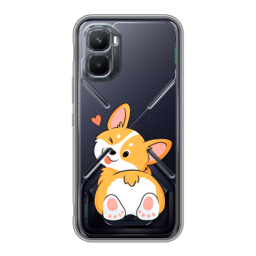 Силиконовый чехол на Infinix GT 50 Pro с принтом Корги