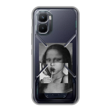 Силиконовый чехол на Infinix GT 50 Pro с принтом Мона Лиза