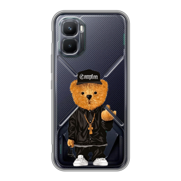 Силиконовый чехол на Infinix GT 50 Pro с принтом Плюшевый медведь