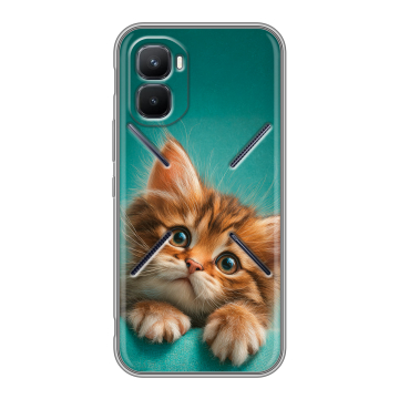 Силиконовый чехол на Infinix GT 50 Pro с принтом котенок