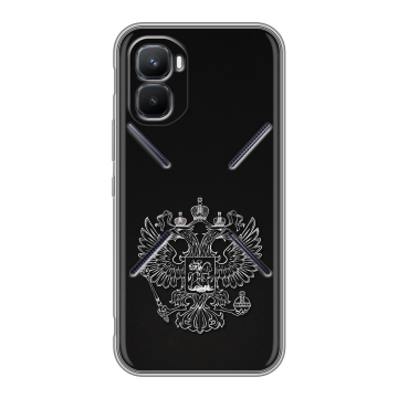 Силиконовый чехол на Infinix GT 50 Pro с принтом Герб России
