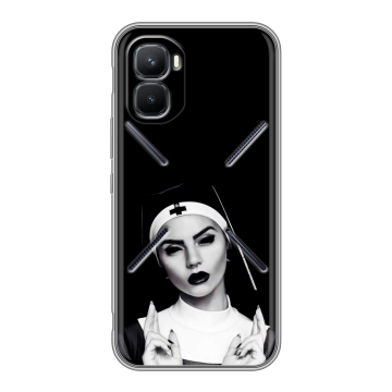 Силиконовый чехол на Infinix GT 50 Pro с принтом монашка