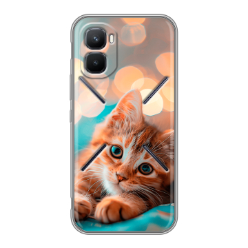 Силиконовый чехол на Infinix GT 50 Pro с принтом котик