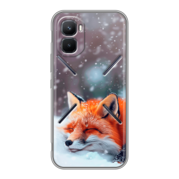 Силиконовый чехол на Infinix GT 50 Pro с принтом лиса