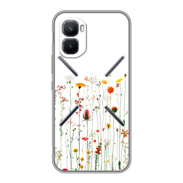 Силиконовый чехол на Infinix GT 50 Pro с принтом цветы
