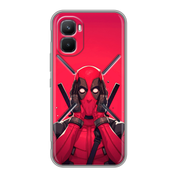 Силиконовый чехол на Infinix GT 50 Pro с принтом Дедпул Deadpool