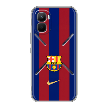 Силиконовый чехол на Infinix GT 50 Pro с принтом Барселона Barcelona