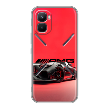 Силиконовый чехол на Infinix GT 50 Pro с принтом Мерседес Mercedes AMG