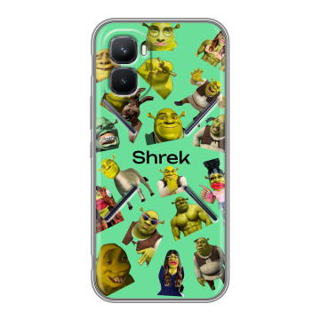 Силиконовый чехол на Infinix GT 50 Pro с принтом Шрек Shrek
