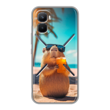 Силиконовый чехол на Infinix GT 50 Pro с принтом Капибара